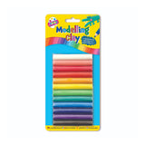 12 Piece Modelling Clay Set - Assorted Colours, Soft and Non-Toxic