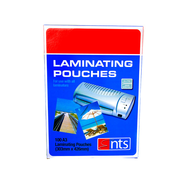 Clear Glossy A3 Laminating Pouches | 150 Micron, Pack of 100