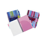 Pukka A4 Striped Project Book | 250 Pages, 5 Tabs, Assorted Colours