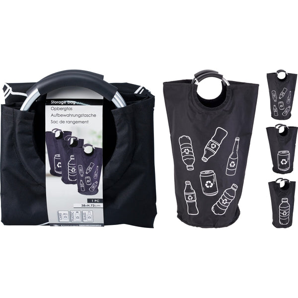 Recycling Bottle Bag - Black - 38x72cm