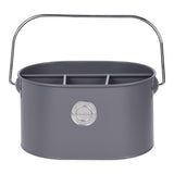 Metal Divided Cutlery Holder Caddy | Assorted Colours, Carry Handle