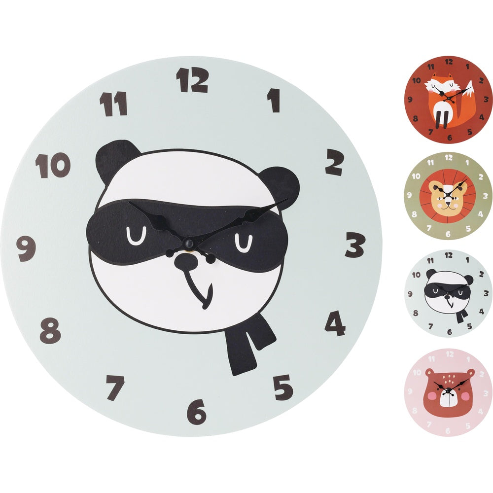 Wall Clock Animal Face - 33cm