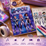 K-Pop Inspired Music and Fashion Colouring Book | Large-Format Pages