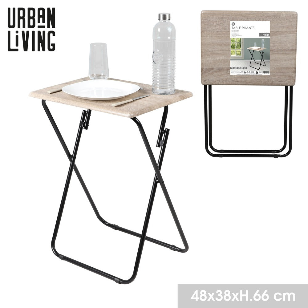 Folding TV Table | Solid Wood, Compact & Easy Storage