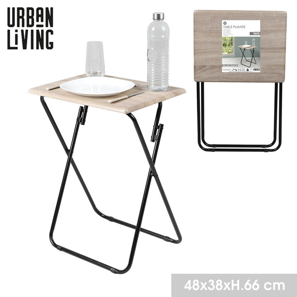 Folding TV Table | Solid Wood, Compact & Easy Storage