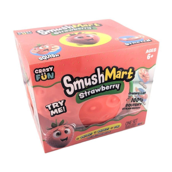 Smush Mart Strawberry Squishy Toy - Slow Rebound Sensory Fidget