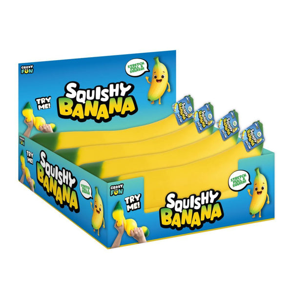 Smush Mart Squishy Banana Fidget Toy - 15 Inch, Stretchable Sensory Play