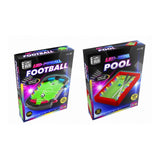 Assorted LED Mini Tabletop Games - Football Pinball and Pool Designs