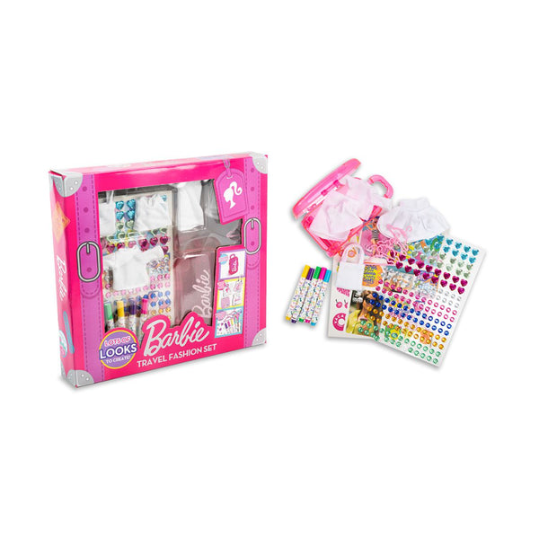 Barbie DIY Travel Fashion Design Set - Carry Case, Assorted Colours