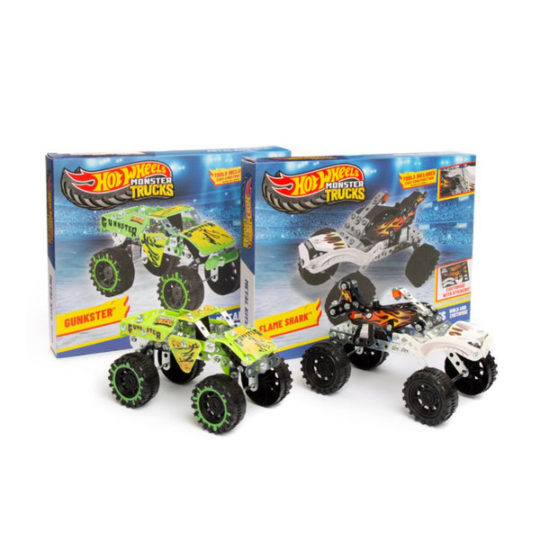 Hot Wheels Monster Trucks Metal Tech Build-and-Customise Kit - Assorted Designs