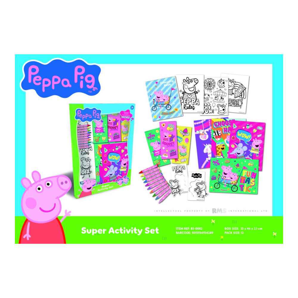 Peppa Pig Super Activity Set Toy - Ages 3+, Assorted Designs