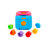 Polesie Multi-Activity Shape Sorting Cube Toy - Colour and Time Learning