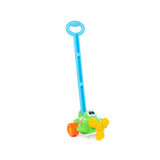 Colourful Push-Along Aeroplane Toy - Long Handle, Smooth-Rolling Wheels