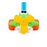 Colourful Push-Along Aeroplane Toy - Long Handle, Smooth-Rolling Wheels
