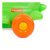 Colourful Push-Along Aeroplane Toy - Long Handle, Smooth-Rolling Wheels