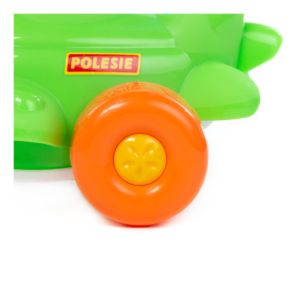 Colourful Push-Along Aeroplane Toy - Long Handle, Smooth-Rolling Wheels