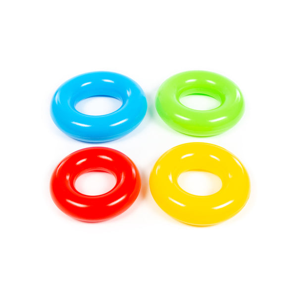 Multicolour Mini Stacking Pyramid Toy - Easy-Grip Plastic Rings