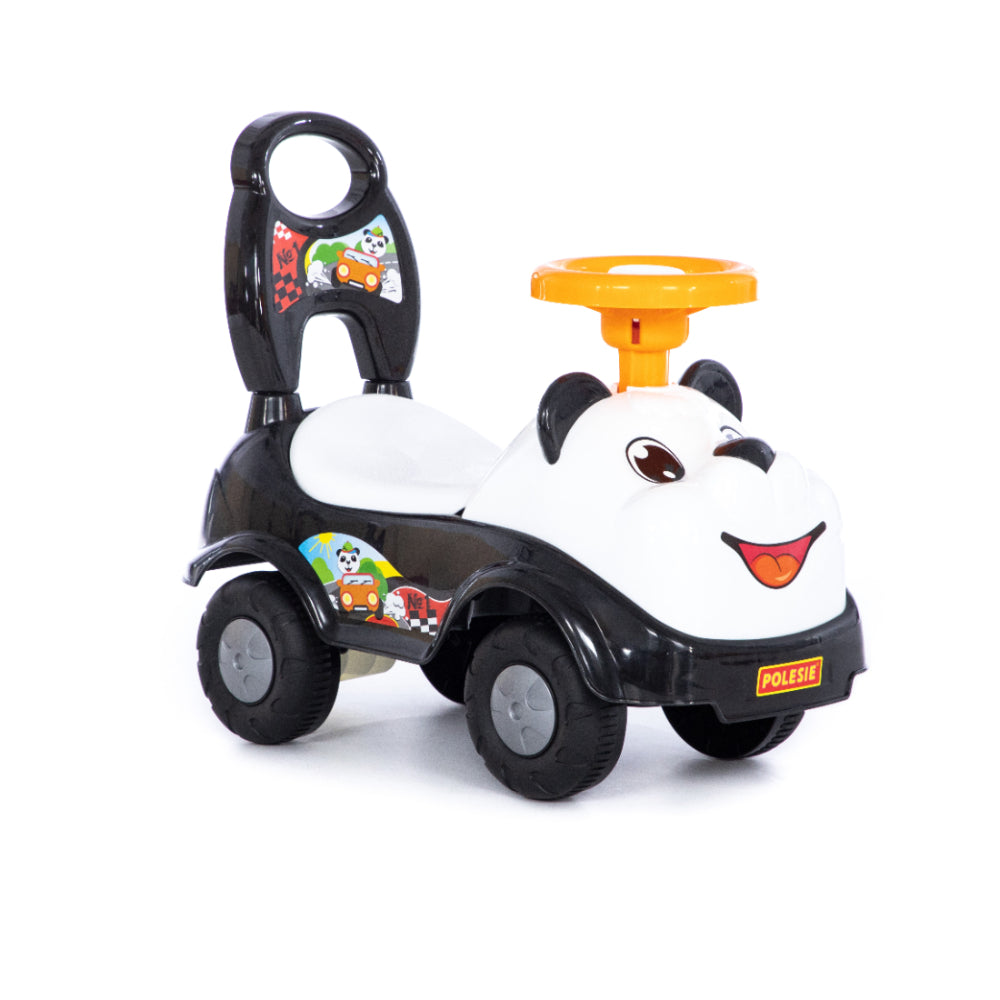 Panda Foot-to-Floor Ride-On Car - Steering Wheel, Wide Stable Wheels