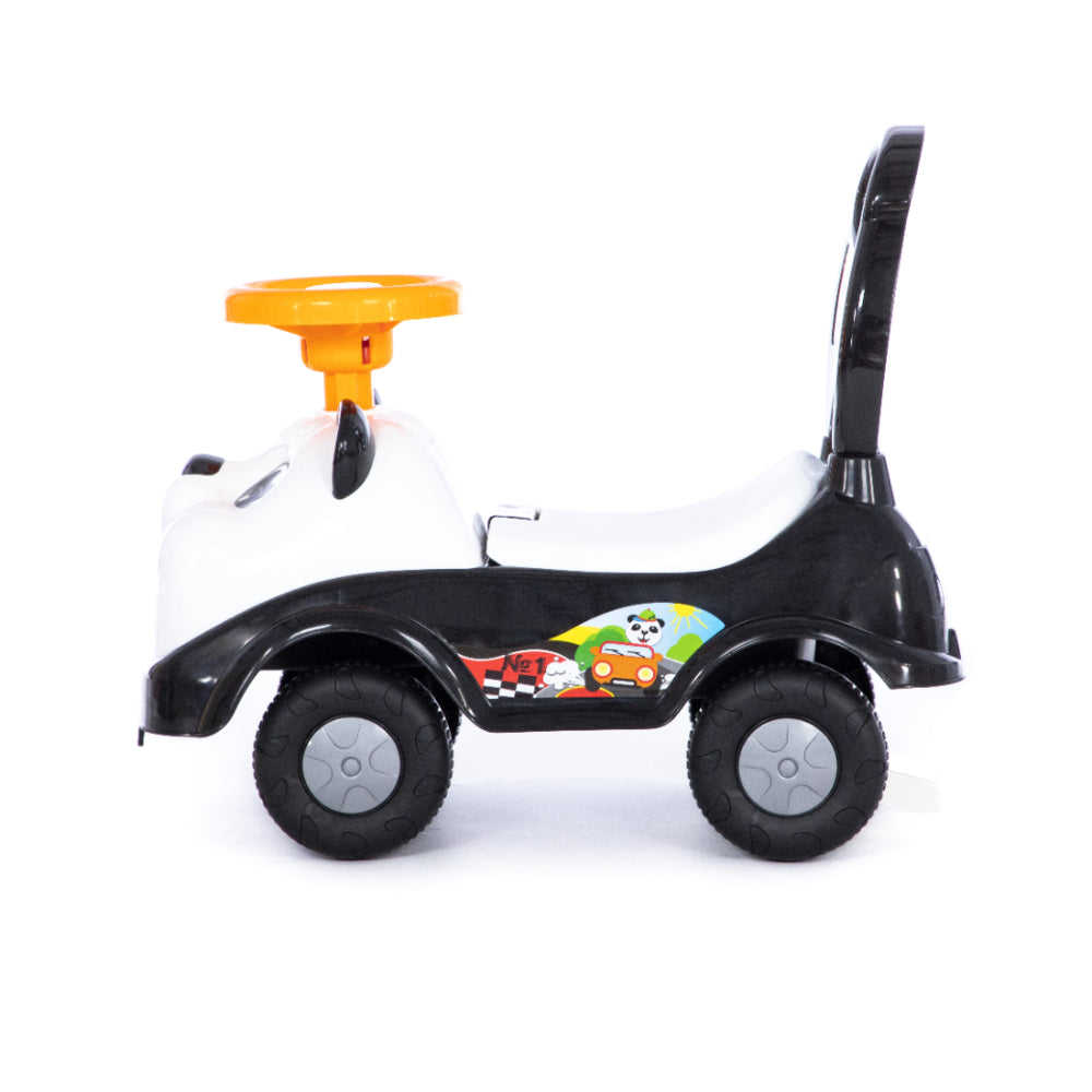 Panda Foot-to-Floor Ride-On Car - Steering Wheel, Wide Stable Wheels