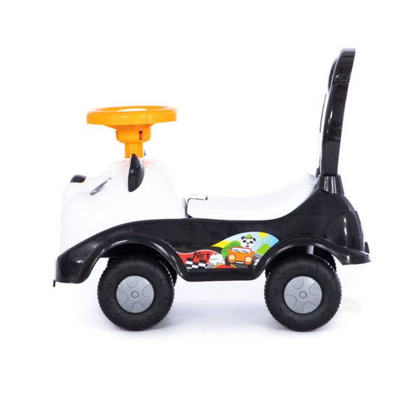 Panda Foot-to-Floor Ride-On Car - Steering Wheel, Wide Stable Wheels