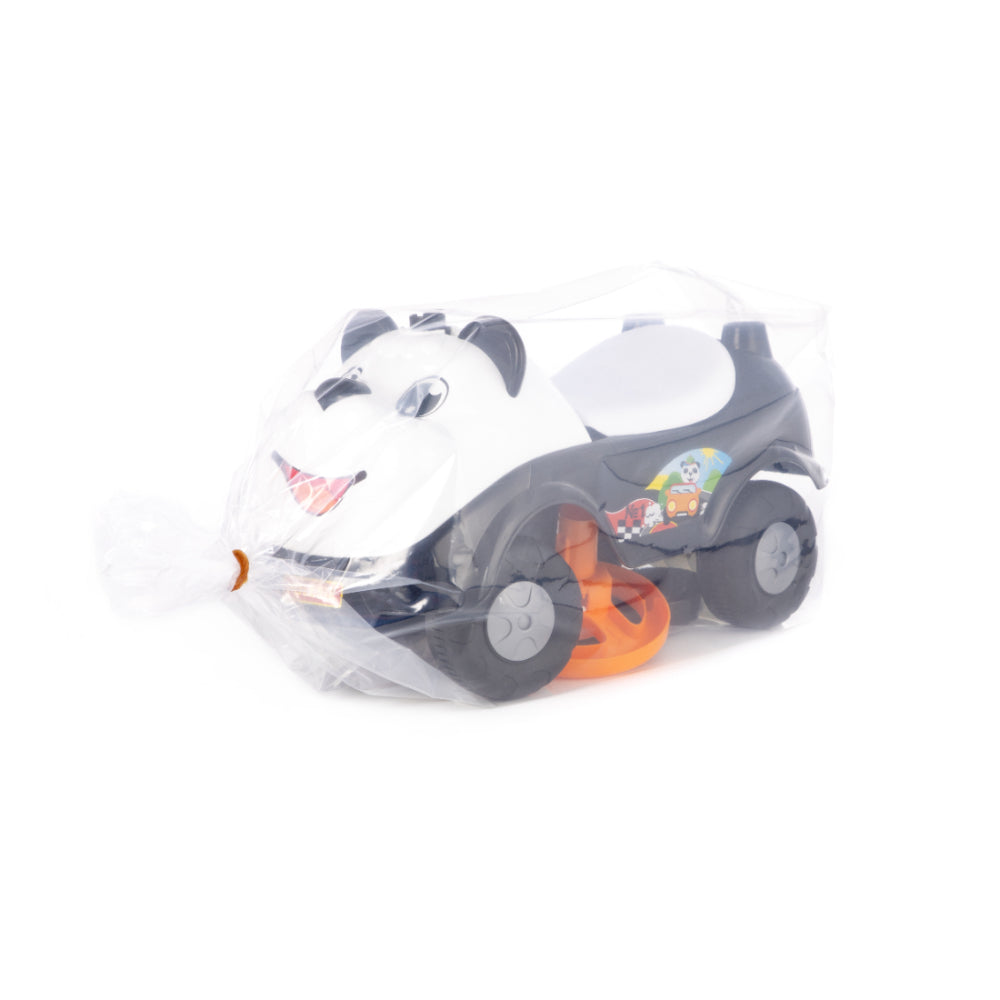 Panda Foot-to-Floor Ride-On Car - Steering Wheel, Wide Stable Wheels