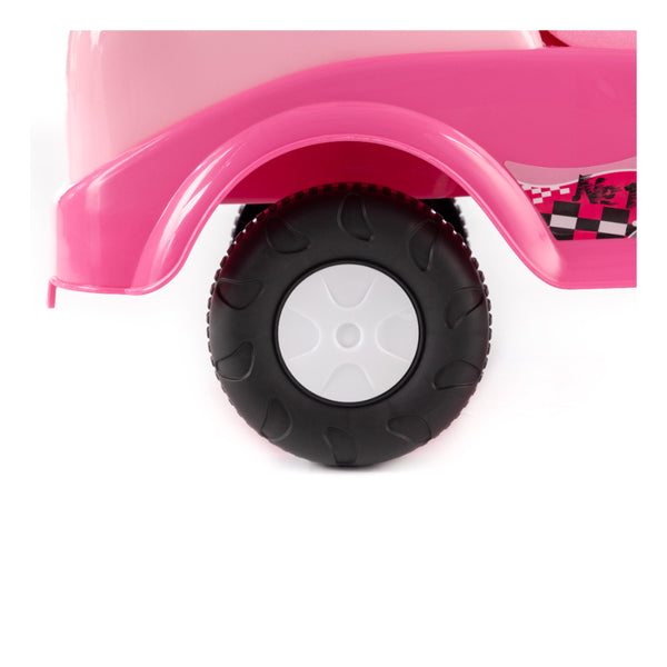 Mila Pink Panda Ride-On Toy Car - Foot-to-Floor, High-Back Handle