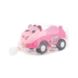 Mila Pink Panda Ride-On Toy Car - Foot-to-Floor, High-Back Handle