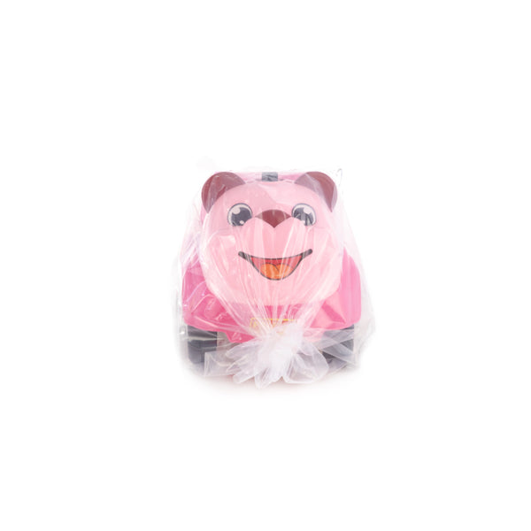 Mila Pink Panda Ride-On Toy Car - Foot-to-Floor, High-Back Handle