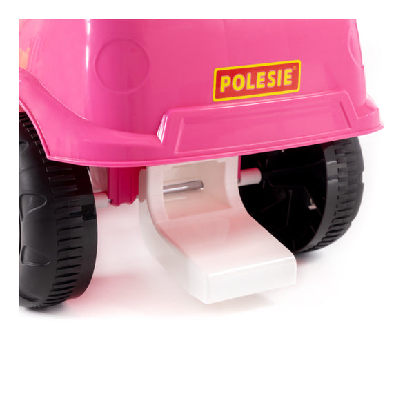 Mila Pink Panda Ride-On Toy Car - Foot-to-Floor, High-Back Handle