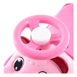 Mila Pink Panda Ride-On Toy Car - Foot-to-Floor, High-Back Handle