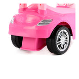 Pink Supercar Foot-to-Floor Ride-On Toy - Wide Wheels, Supportive Seat