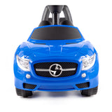 Blue SuperCar Foot-to-Floor Ride-On Car - Steering Wheel, Treaded Wheels