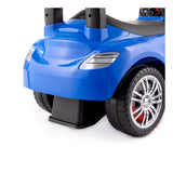 Blue SuperCar Foot-to-Floor Ride-On Car - Steering Wheel, Treaded Wheels