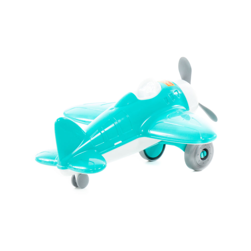 Omega Red and Yellow Push-Along Toy Aeroplane - Ages 3 Years and Over
