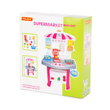 Children's Mini Supermarket Role Play Set - Checkout and Groceries, 64.5cm