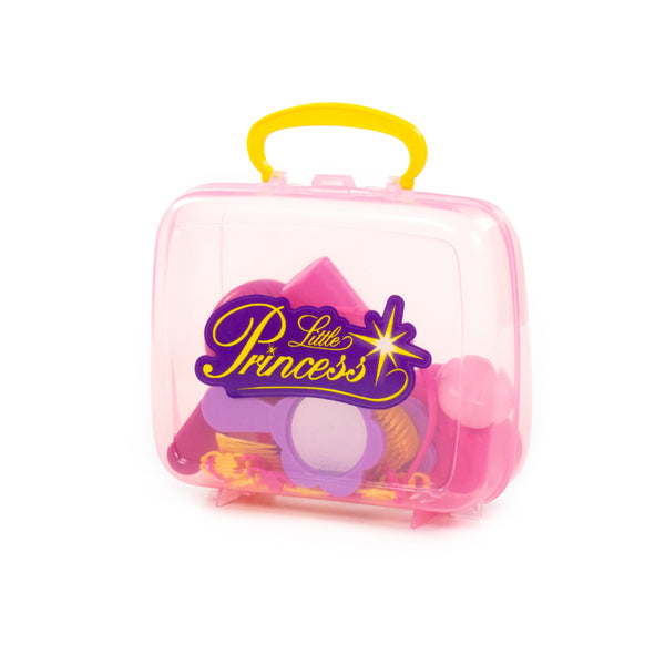 Little Princess Pretend-Play Dressing Set - Portable Pink Storage Case