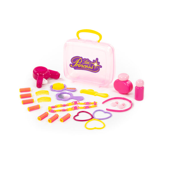 Little Princess Pretend-Play Dressing Set - Portable Pink Storage Case