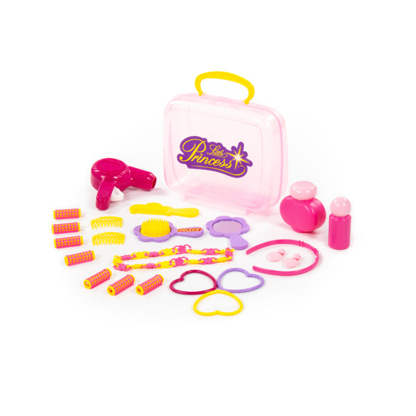 Little Princess Pretend-Play Dressing Set - Portable Pink Storage Case