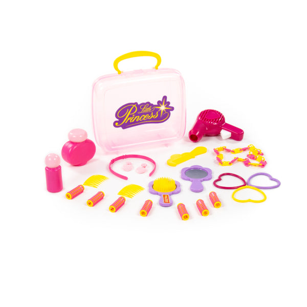 Little Princess Pretend-Play Dressing Set - Portable Pink Storage Case