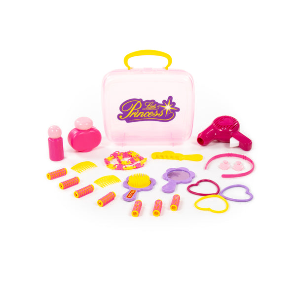 Little Princess Pretend-Play Dressing Set - Portable Pink Storage Case