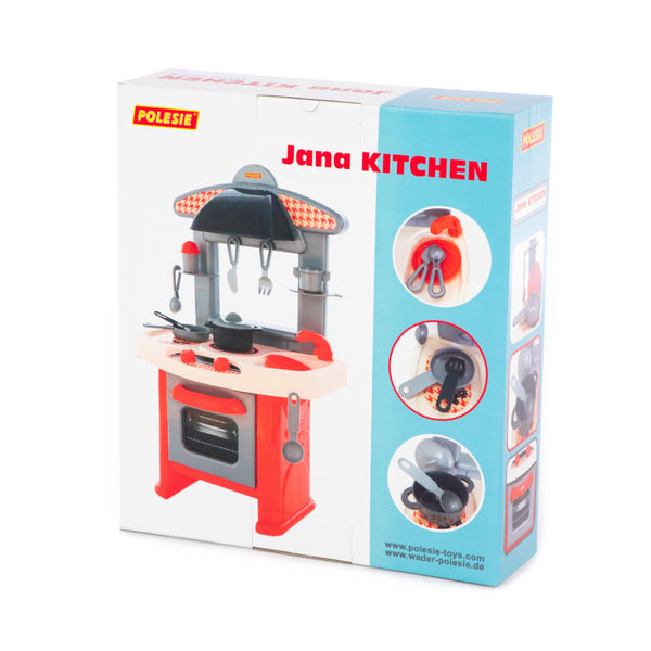 Jana Children's Role-Play Kitchen with Oven - Sink, Hob and Cookware