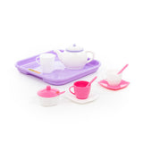 Polesie Children's Pretend Play Tea Set - 13 Pieces, Serving Tray