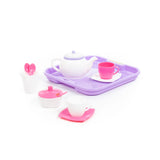 Polesie Children's Pretend Play Tea Set - 13 Pieces, Serving Tray