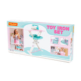 Children's Toy Ironing Set - Iron, Board, Basket and Hanging Rail