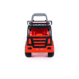 Mammoet Cement Mixer Truck Ride-On Toy - Red and Black, Six Wheels