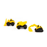 Mini Construction Tracked Bulldozer Toy - Movable Blade, Yellow and Black