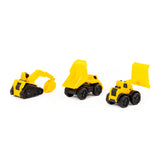 Mini Construction Tracked Bulldozer Toy - Movable Blade, Yellow and Black