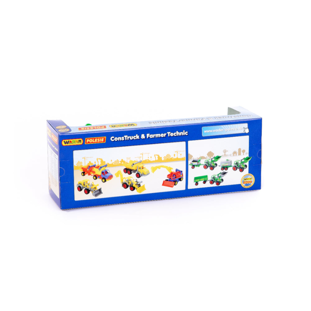 Green Farm Tractor and Tipping Trailer Toy - Front Loader, Detachable