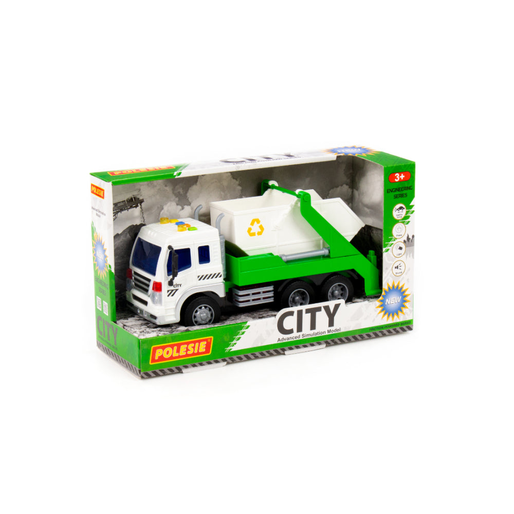 City Recycling Container Truck Toy - Lights and Sounds, Ages 3+