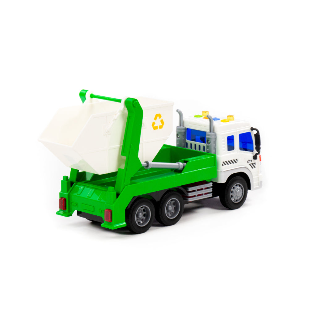 City Recycling Container Truck Toy - Lights and Sounds, Ages 3+